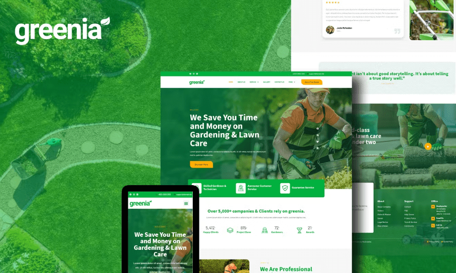 Greenia – Elementor Template