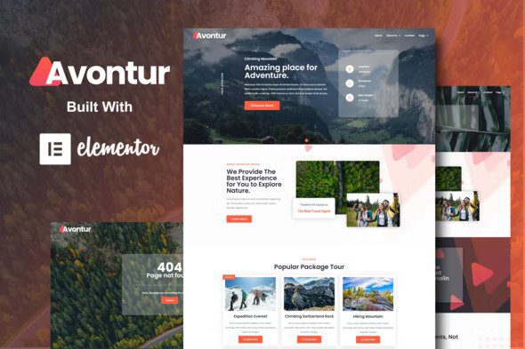 Avontur – Elementor Template