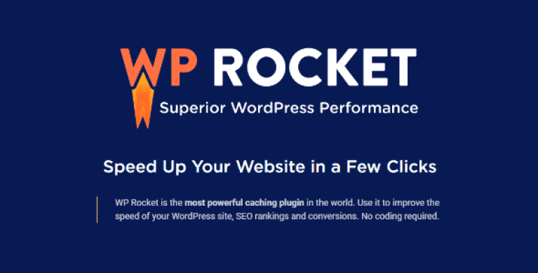 WP Rocket Cache Plugin for WordPress