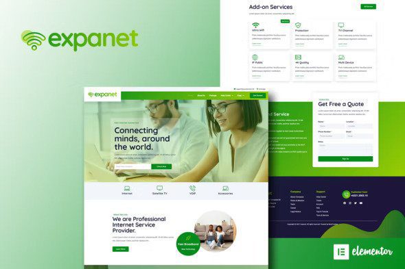 Expanet - Elementor Template