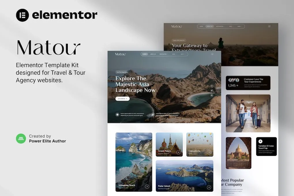 Matour – Elementor Template
